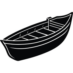 dinghy silhouette vector art