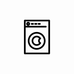 washing machine icon sign vector
