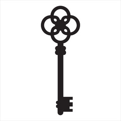 Obraz premium antique key vector art illustration