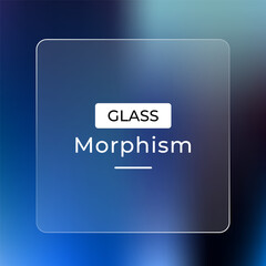 Modern digital interface design with glassmorphism effect and abstract background
