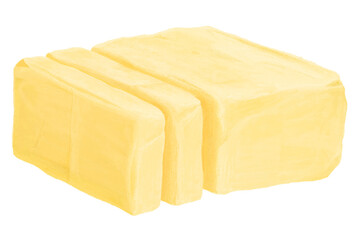 Pure butter png, dairy product illustration, transparent background