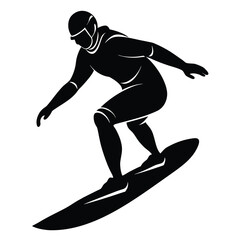sandboard silhouette vector art