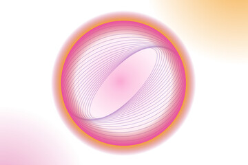 Vibrant circular neon overlay png, transparent background