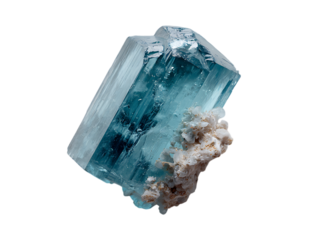 aquamarine crystal shining with natural elegance
