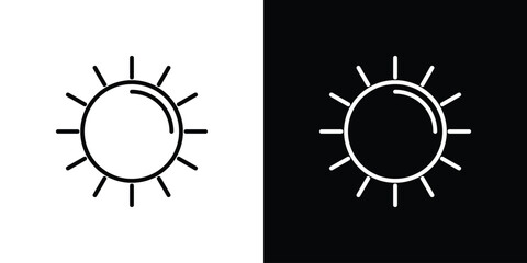 Obraz premium Sun icons, vector best stroke icon EPS