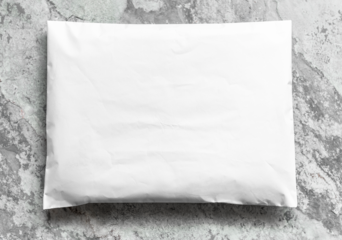 A4 paper png envelope mockup, transparent design