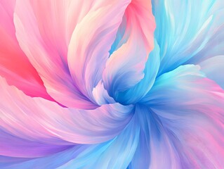 Fototapeta premium Abstract Pastel Swirl Flower Artistic Background