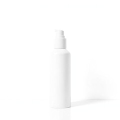 White pump bottle with clean background.