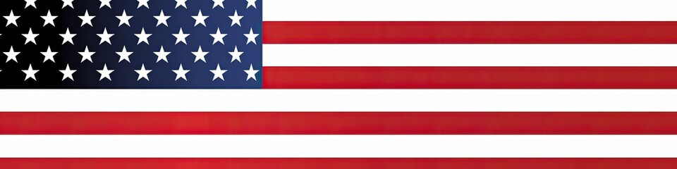 A slightly blurred image depicts the national flag of a country, showcasing thirteen alternating horizontal stripes of red and white, with a canton of fifty white stars on a blue background