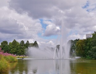 Wasserfont&auml;ne in Planten und Blomen Hamburg