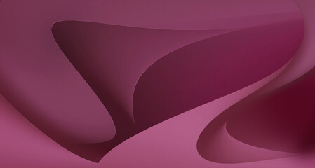 Pink light and shadow 3d decorative illustration 