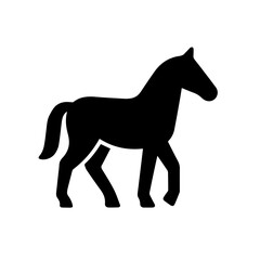 horse silhouette vector icon