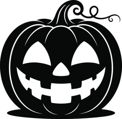 Halloween jack o lantern silhouette