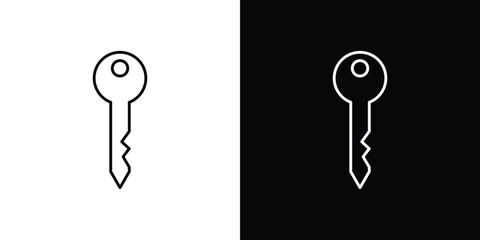 key icon. Signs and symbols for mobile app, UI, UX