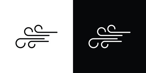 Windy icon. Signs and symbols for mobile app, UI, UX