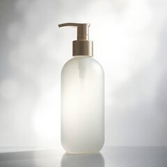 Frosted Glass Pump Bottle. (2)