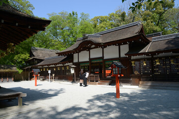 新緑の河合神社　本殿　京都市左京区