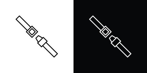 Seatbelt icon. Signs and symbols for mobile app, UI, UX