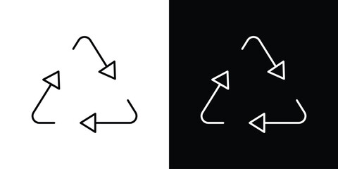 Recycling icon. Signs and symbols for mobile app, UI, UX