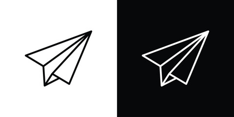 Paper plane icon. Signs and symbols for mobile app, UI, UX