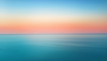 Obraz premium sky blue azure teal pink coral peach beige white abstract background color gradient ombre blur light pale pastel soft shade rough grain noise matt brushed shimmer liquid water design minimal