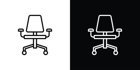 Office chair icon. Signs and symbols for mobile app, UI, UX