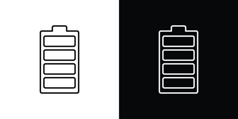 Battery icon. Signs and symbols for mobile app, UI, UX