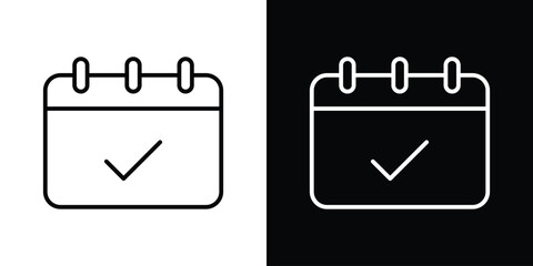Appointment icon. Signs and symbols for mobile app, UI, UX