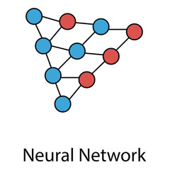 Neural Network Machine Learning Technology Vector Icon