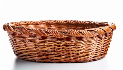 Obraz premium wicker basket isolated on white