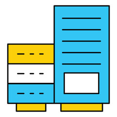 High Performance AI Data Server Vector Icon