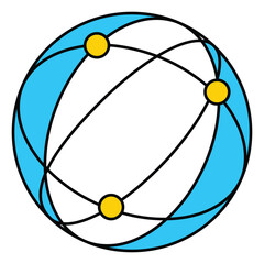 Artificial Intelligence Global Connectivity Concept Vector Icon