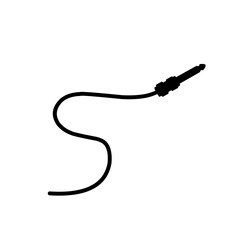 black audio cable icon