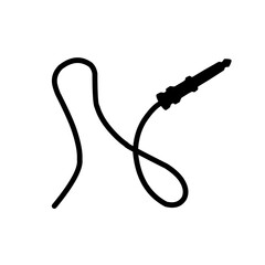 black audio cable icon