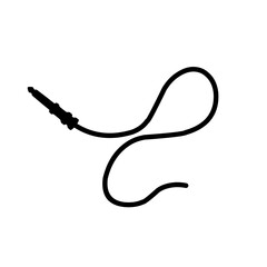 black audio cable icon