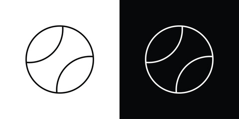 Tennis ball icon. Simple element illustration.