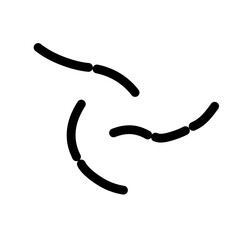 probiotic lactobacillus bacteria icon