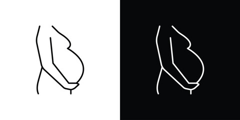 Pregnancy icon. Simple element illustration.