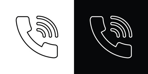 Phone call icon. Simple element illustration.