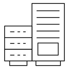 Intelligent Artificial Intelligence Data Center Vector Icon