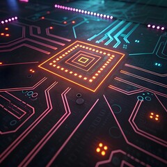 Fototapeta premium electronic circuit board