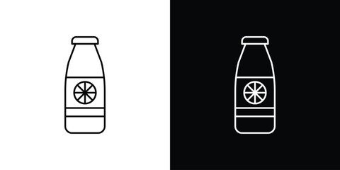 Juice bottle icon. Simple element illustration.