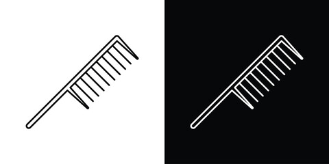 Hair brush icon. Simple element illustration.
