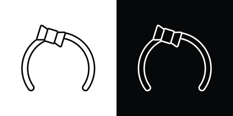 Hair band icon. Simple element illustration.