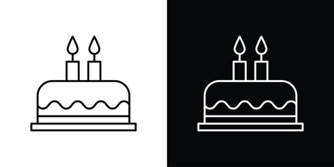 Cake icon. Simple element illustration.