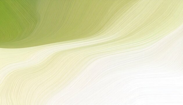Abstract Green White Waves Background.