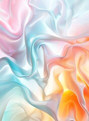 Obraz premium Pastel fabric swirls, abstract background, textile texture, design element