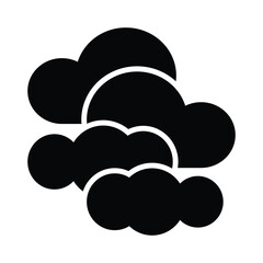 Cloudy icon design template