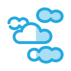 Cloudy icon design template