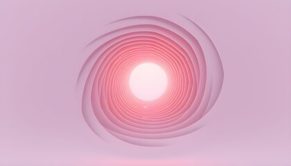 Abstract pink spiral vortex converging on a glowing orb.